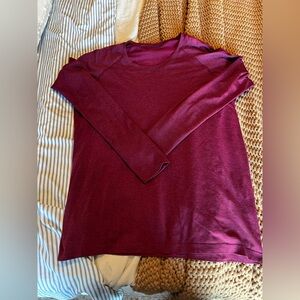 Maroon/burgundy swiftly long sleeve